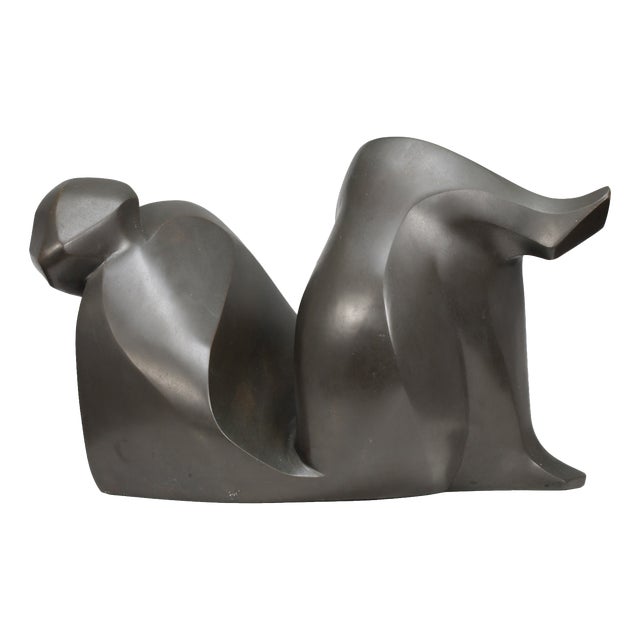 Francine Govers, Abstract Female Sculpture, 1990s, Bronze For Sale