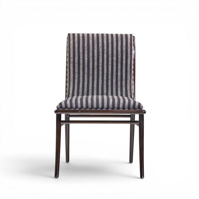 Mid 20th Century Robsjohn Gibbings for Widdicomb Mid Century Ebonized Walnut Dining Chairs - Set of 6 For Sale - Image 5 of 17