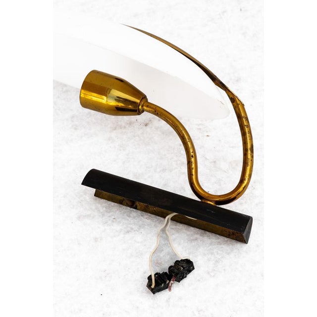 Metal Wall Lights attributed to Max Ingrand, 1950s, Set of 2 For Sale - Image 7 of 8