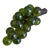 Large 13.5” Mid Century Vintage Avocado Green Lucite Grape Cluster on Driftwood For Sale