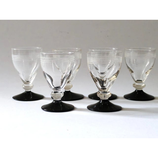Holmegaard Series Vodka Glasses from Hørsholm, Denmark, 1940s, Set of 6 For Sale - Image 3 of 10
