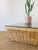 Vintage 1980s Woven Rattan / Reed Square Coffee Table McGuire Style For Sale - Image 9 of 11
