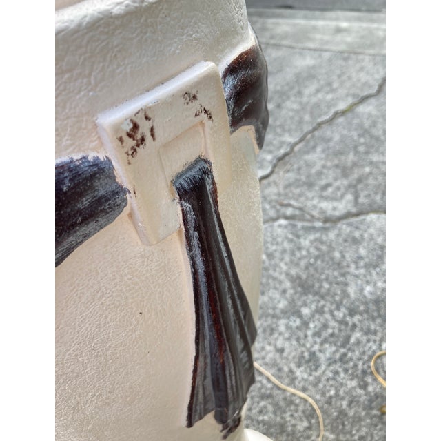 1980s 1980s Post-Modern Neoclassical Plaster Floor Lamps - a Pair For Sale - Image 5 of 7