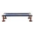 Long Blue & White Woven Charpai Bench For Sale