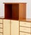 Mid 20th Century Gabriella Crespi Style Vintage Wicker and Walnut Tv Cabinet For Sale - Image 5 of 12