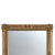 Neoclassical Regency style handcrafted mirror. Rectangular hand carved wooden structure with gold foiled finish, Spain, 1970.
