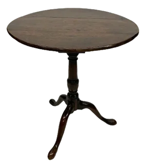 18th Century Dark Oak Tilt-Top Tripod Table