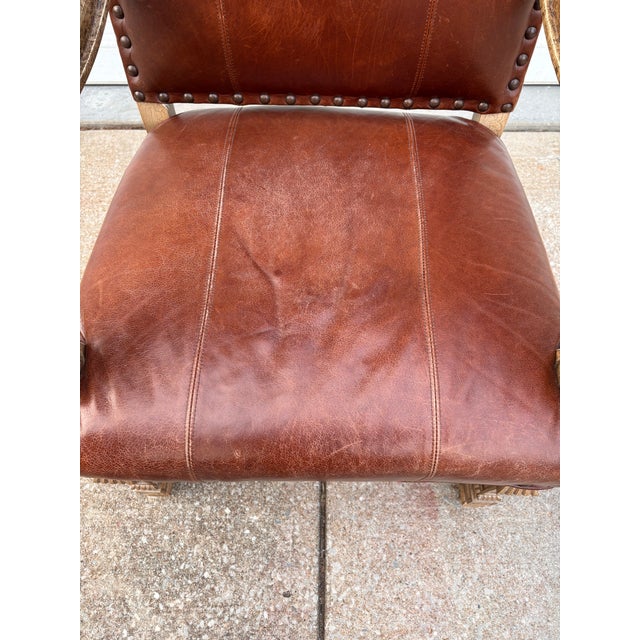 Sienna Leather Executive Office Chair For Sale - Image 8 of 12