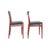 Wood Model W2 Dining Chairs in Teak and Leather by Hans J. Wegner for C. M. Madsen, 1960s, Set of 2 For Sale - Image 7 of 16