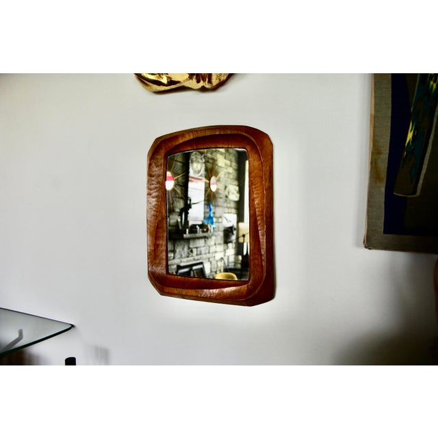 1930s Anthropomorphic Mirror in Fruitwood, 1930 For Sale - Image 5 of 9