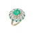 Natural Columbian Emerald Ring with Diamond in 18k Gold For Sale - Image 18 of 18