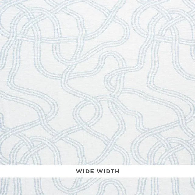 This beautiful, double-faced linen features a wonderfully irregular, winding pattern that is large and open. It has a...