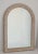 White White Washed Out Wood Arched French Wall Mirror For Sale - Image 8 of 13