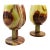 Onyx Wine Goblets - Set of 2 For Sale