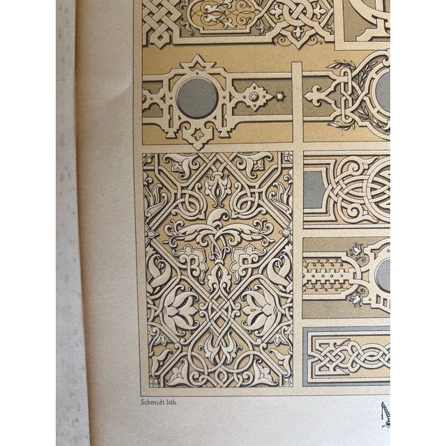 Late 19th Century French 19th Century Print of Border Designs by Auguste Racinet For Sale - Image 5 of 7