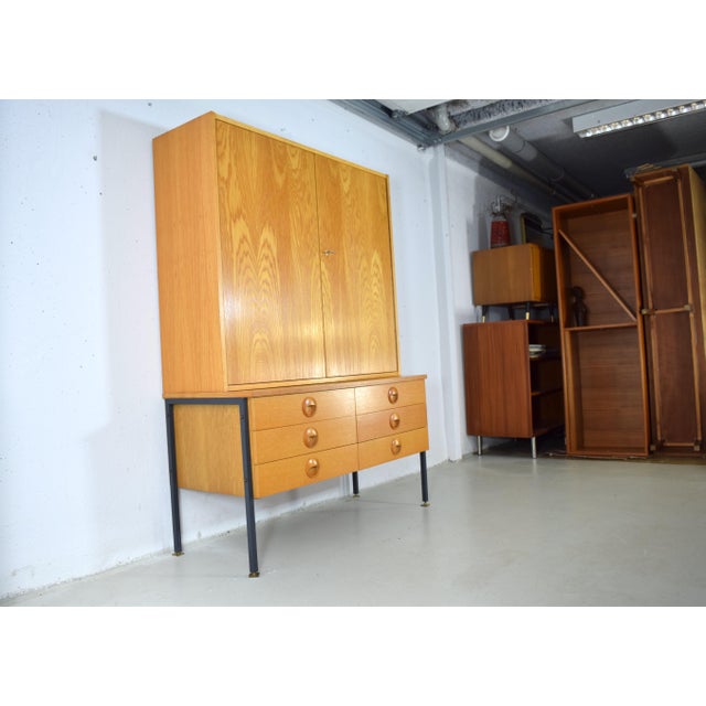 Brown Vintage Chest of Drawers in Ash from Veb Deutsche Hellerau Werkstätten, 1974 For Sale - Image 8 of 8