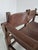 Spanish Brutalist Safari Bench in Brown Leather For Sale - Image 6 of 14