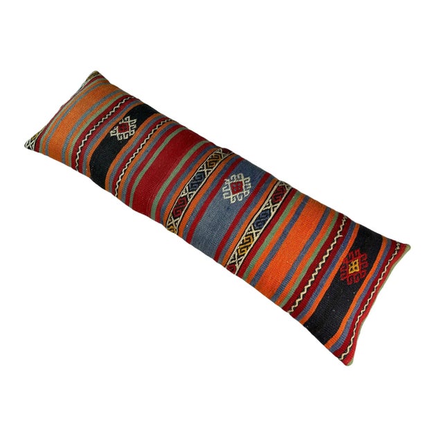 Vintage Turkish Kilim Cushion Cover For Sale - Image 6 of 11