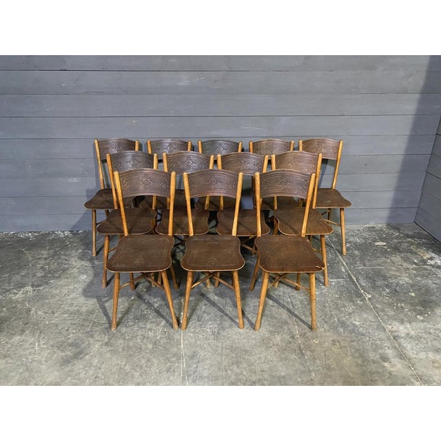 Bentwood Bistro Dining Chairs from J & J Kohn, 1880s, Set of 12 For Sale - Image 10 of 18