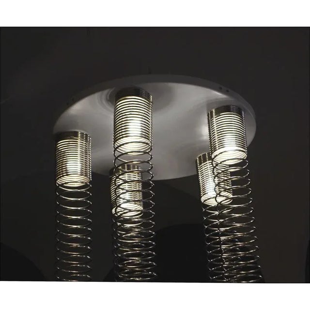 1970s Spirale Ceiling Light by Angelo Mangiarotti for Candle, 1974 For Sale - Image 5 of 8