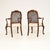 Antique Edwardian Lacquered Walnut and Cane Armchairs, 1900, Set of 2 For Sale - Image 4 of 12