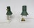 Brass, Green and White Bedside Lamps in the style of Matégot, 1950s, Set of 2 For Sale - Image 4 of 18