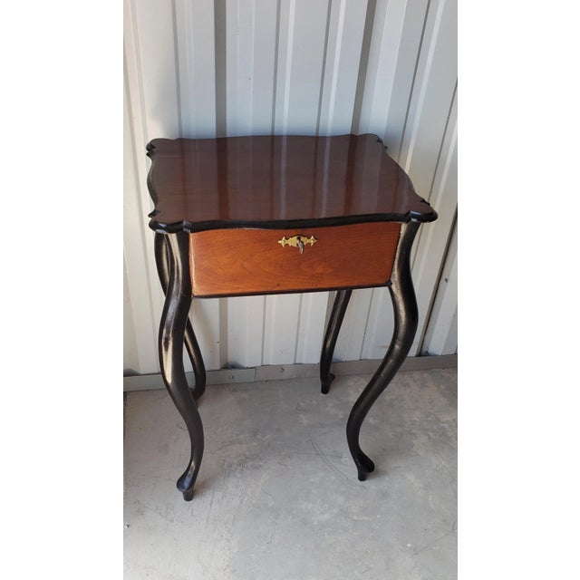 Biedermeier Period Rococo Revival Work Table For Sale - Image 9 of 9
