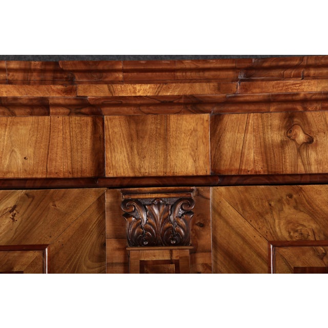 Brown Antique Baroque Walnut Cabinet, 1725 For Sale - Image 8 of 18