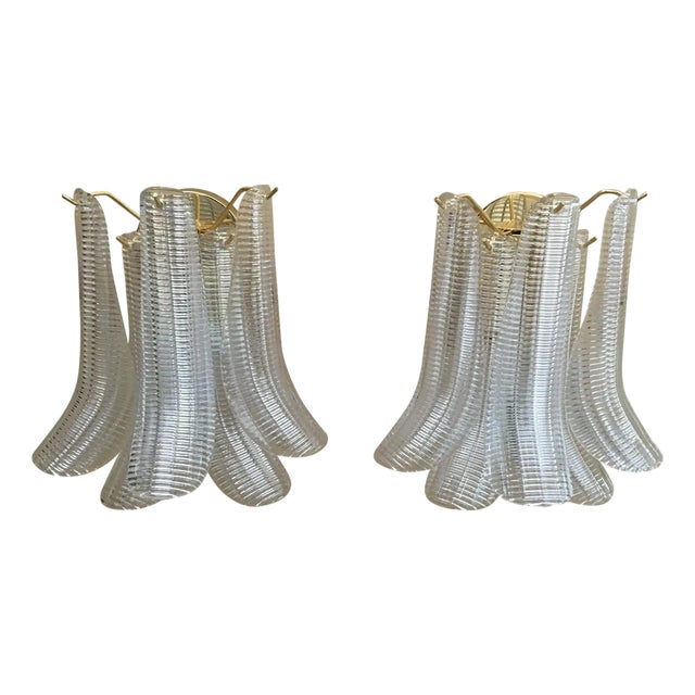 Celestial Murano Glass Selle Sputnik Wall Sconces by Simoeng, Set of 2 For Sale