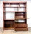 Mid Century Danish Modern Style Walnut Wall Unit / Bookcase / Writing Desk / Cabinet For Sale - Image 4 of 12