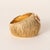 Modern Vintage 18k Gold Citrine Bezel Dome Wide Band Ring, Size 6.75 For Sale - Image 3 of 4