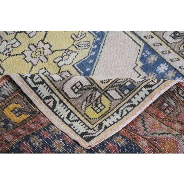 Vintage Turkish Anatolian Hand Knotted Wool Rug, 3'5X7 For Sale In New York - Image 6 of 6