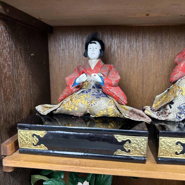 Meiji Era Traditional Hina Matsuri Doll Set, Japan, 1890s For Sale - Image 16 of 18