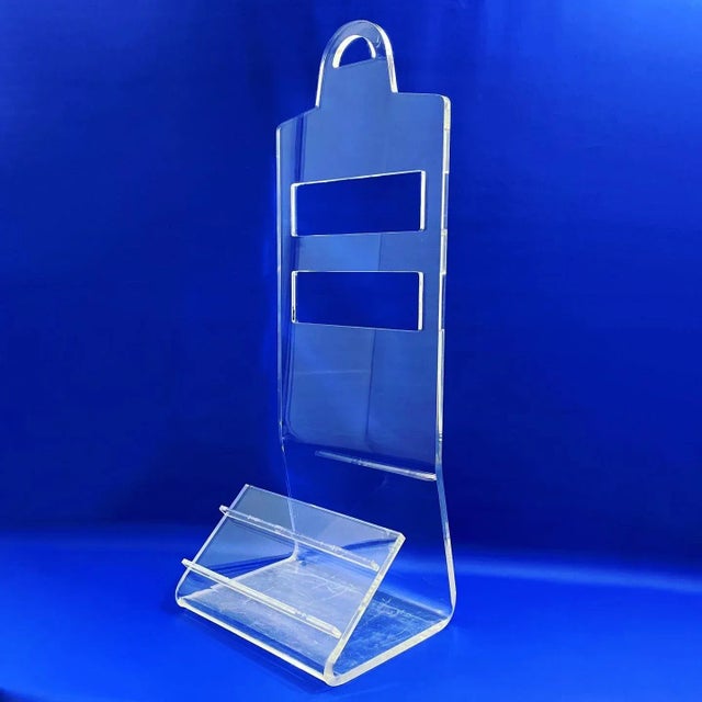 Charles Hollis Jones Vintage Lucite Valet Shoe and Clothing Stand For Sale - Image 4 of 12