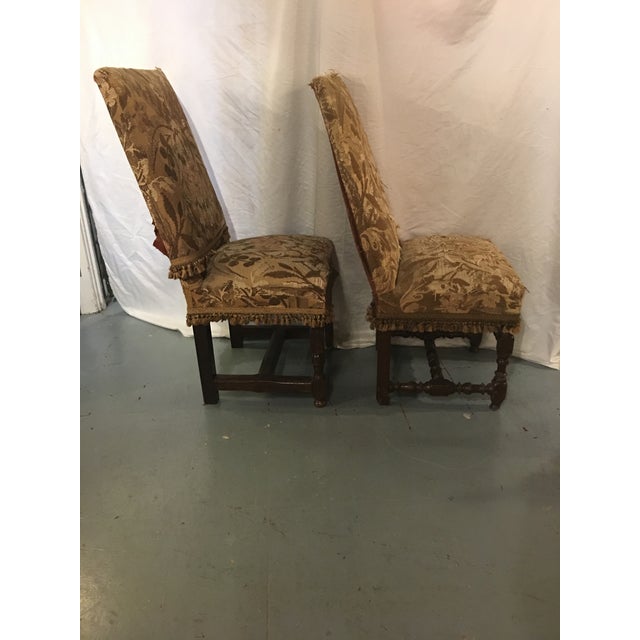 These chairs were solidly made in the 1710's--hence why they're still around today! Recovered between 1870 and 1890, they...