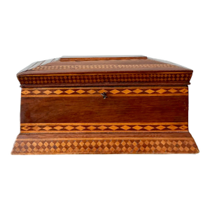 Vintage Boho 19th Century Marquetry Box