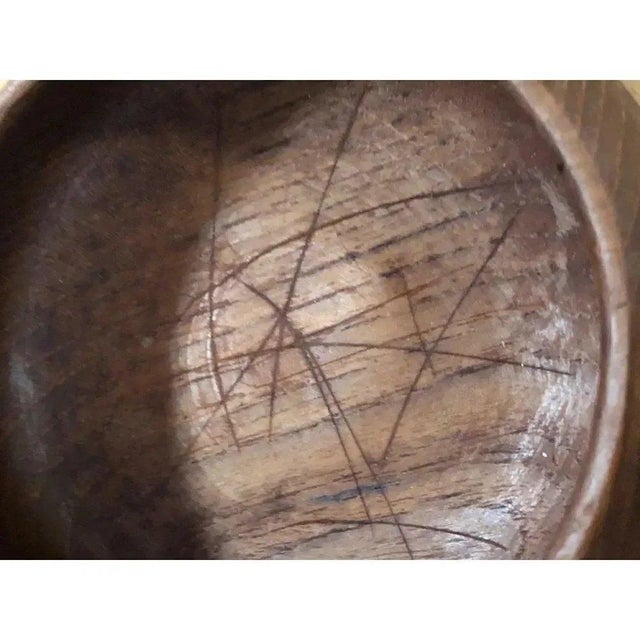 Mid 20th Century Mid Century Modern Goodwood Thailand Teak Wood Salad Bowl Wood Plates - Set of 5 For Sale - Image 4 of 6