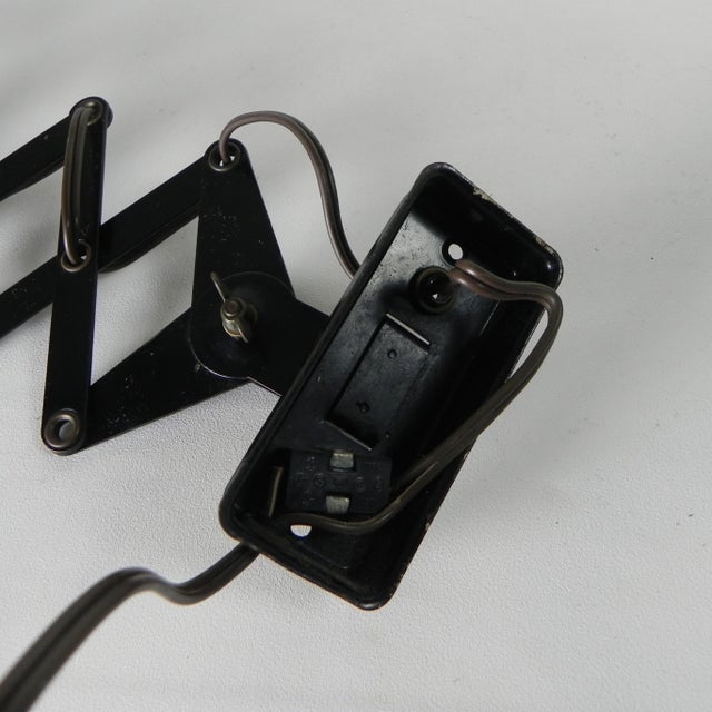 Vintage Industrial Scissor Lamp, 1950s For Sale - Image 4 of 14