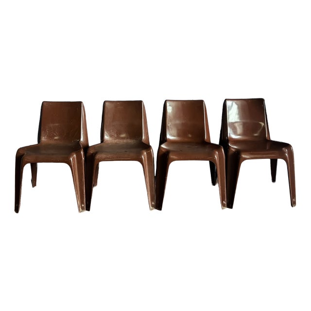Vintage BA1171 Chairs by Helmut Bätzner for Bofinger, 1970s, Set of 4 For Sale