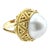 Vintage Tiffany & Co. 18k Mabe Pearl Ring, Circa 1980's For Sale