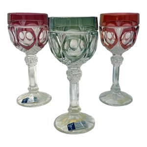 Mid 20th Century Hofbauer Crystal Goblets - Set of 3