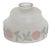 1930s Vintage Reverse-Painted Glass Lamp Shade With Raised Floral Design For Sale - Image 4 of 12