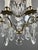 Gold Early 20th Century Bronze, Brass and Crystal Chandelier For Sale - Image 8 of 12