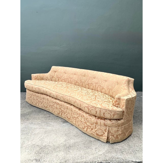 Vintage Ferguson Copeland Damask Sofa For Sale In West Palm - Image 6 of 14