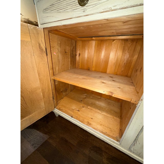 Mid 19th Century Mid 19th Century Gustavian Painted Sideboard With Gallery Top For Sale - Image 5 of 7