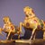 Traditional Pair of Gilt Bronze Cloisonné Enamel Horse Figures For Sale - Image 3 of 10