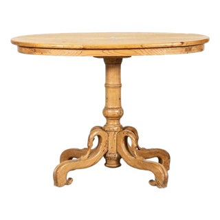 19th Century French Oval Fruitwood & Pine Dining Table, 1890 For Sale