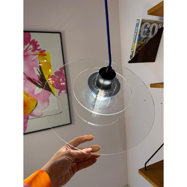 Acrylic Glass Space Louver Lamp from Design Light For Sale - Image 4 of 11