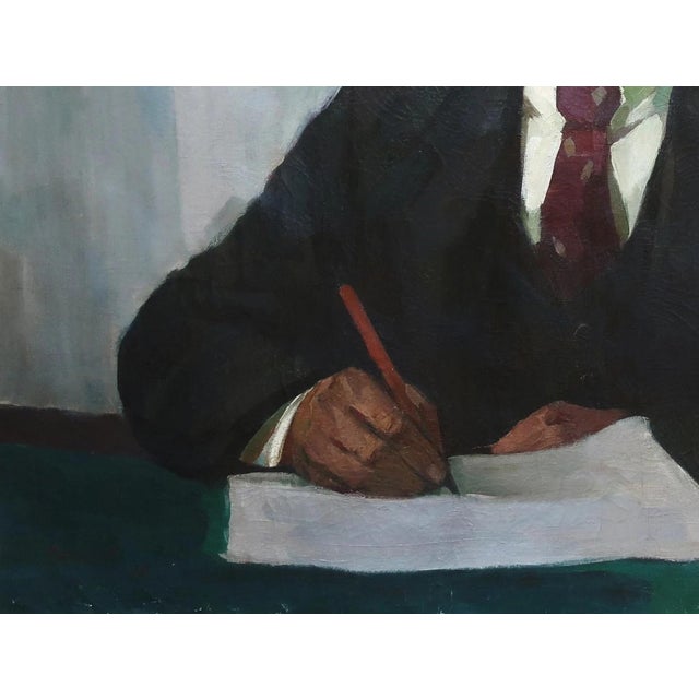 Lenin Portrait Painting, Original Soviet Art by Ukrainian Artist Feller (1979) 119-159 For Sale - Image 4 of 6