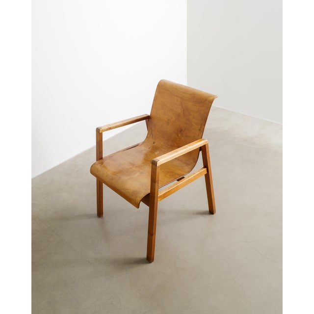 1930s Vintage Finnish Wooden No 51 Hallway Chair by Alvar Aalto, 1930s For Sale - Image 5 of 9